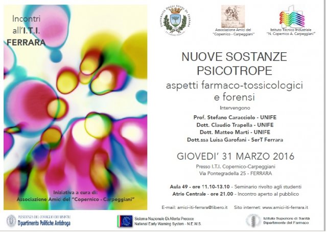 Locandina nuove sostanze psicotrope